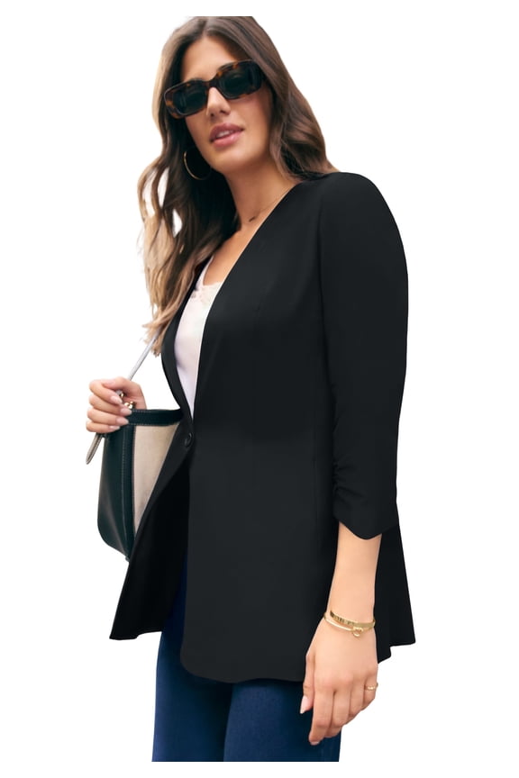Women's Plus Size Bi-Stretch Blazer
