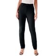 thumbnail image 1 of Roaman's Women's Plus Size Bi-Stretch Straight Leg Pants, 1 of 1