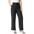 thumbnail image 1 of Roaman's Women's Plus Size Bi-Stretch Wide Leg Pant, 1 of 3