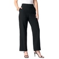 thumbnail image 1 of Roaman's Women's Plus Size Bi-Stretch Wide Leg Pant, 1 of 4