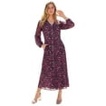 thumbnail image 1 of Roaman's Women's Plus Size Boho Maxi Dress, 1 of 1
