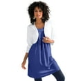 thumbnail image 1 of Roaman's Women's Plus Size Bolero Cardigan With Three Quarter Sleeves, 1 of 4