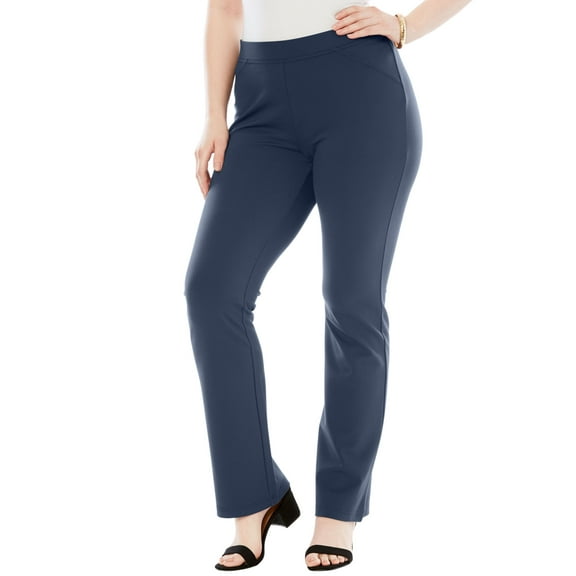 Roaman's Women's Plus Size Bootcut Ultimate Ponte Pant