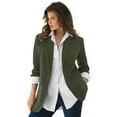 thumbnail image 1 of Roaman's Women's Plus Size Relaxed Boyfriend Blazer, 1 of 6