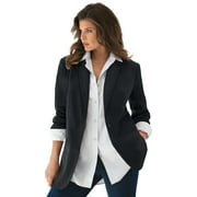 Roaman's Women's Plus Size Boyfriend Blazer