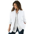 thumbnail image 1 of Roaman's Women's Plus Size Relaxed Boyfriend Blazer, 1 of 6