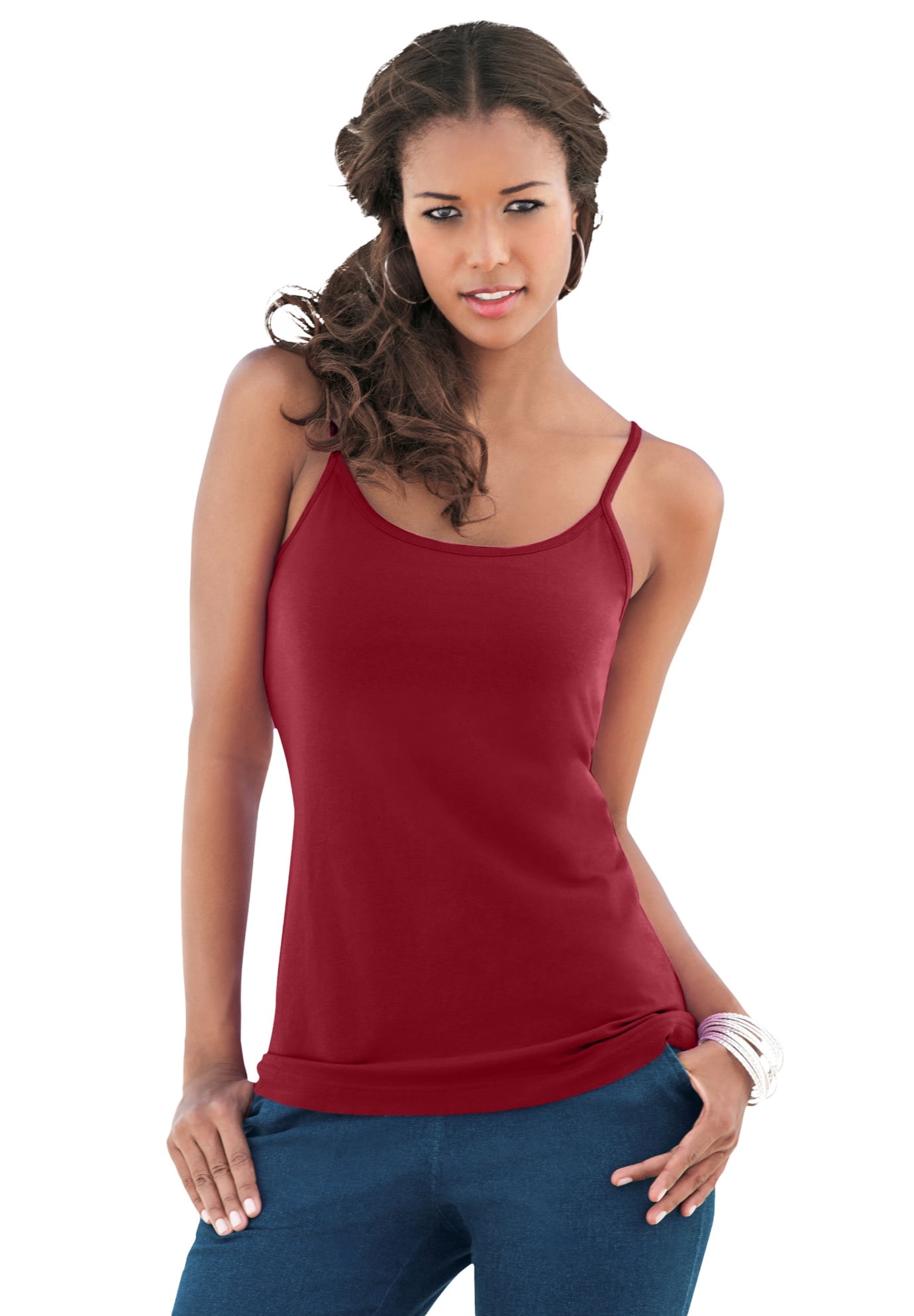 Womens Cotton Shelf Bra, Girl Tank with Built in Bra, Adjustable Strap  Camisole with Tank Top Bra for Girl (Color : Red, Size : Large) :  : Clothing, Shoes & Accessories