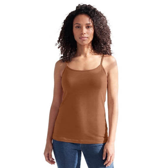 Roaman's Women's Plus Size Cami With Built-In Bra And Adjustable Straps