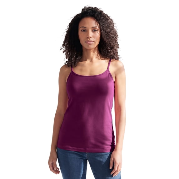 Roaman's Women's Plus Size Cami With Built-In Bra And Adjustable Straps