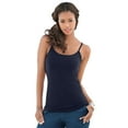 thumbnail image 1 of Roaman's Women's Plus Size Cami With Built-In Bra And Adjustable Straps, 1 of 5