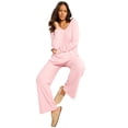 thumbnail image 1 of Roaman's Women's Plus Size Brushed Rib Pant Set, 1 of 1