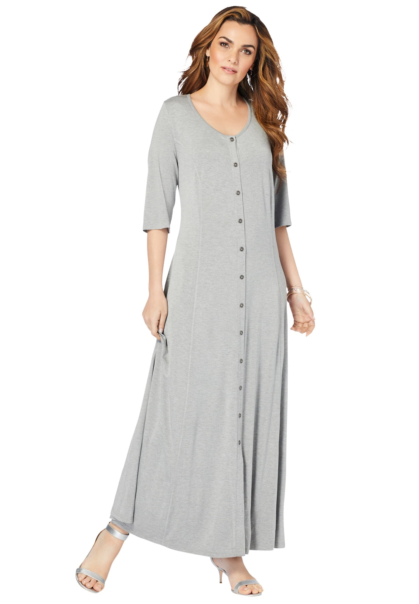 Grey dress size 16 sales