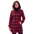 thumbnail image 1 of Roaman's Women's Plus Size Button Up Fleece Jacket, 1 of 6