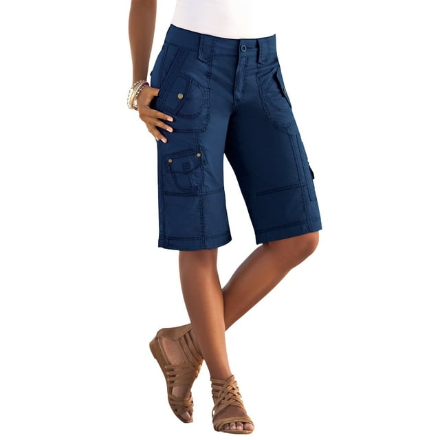Roaman's Women's Plus Size Cargo Shorts Shorts