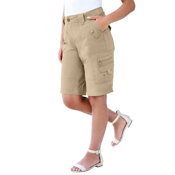 Roaman's Women's Plus Size Cargo Shorts