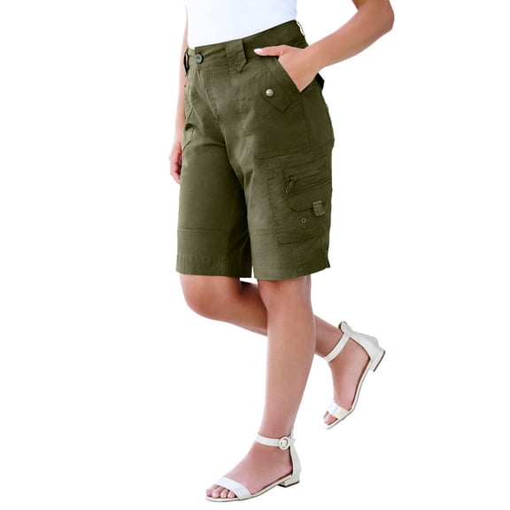 Roaman's Women's Plus Size Cargo Shorts