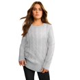 thumbnail image 1 of Roaman's Women's Plus Size Cozy Cable Sweater Tunic, 1 of 3
