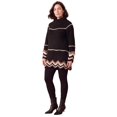 thumbnail image 1 of Roaman's Women's Plus Size Chevron Border Sweater, 1 of 4