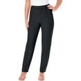 thumbnail image 1 of Roaman's Women's Plus Size Classic Bend Over Structured Straight Leg Pull-On Pant, 1 of 6