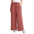 thumbnail image 1 of Roaman's Women's Plus Size Comfort+ Fleece Flared Sweatpants, 1 of 1