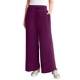 thumbnail image 1 of Roaman's Women's Plus Size Comfort+ Fleece Flared Sweatpants, 1 of 1
