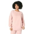 thumbnail image 1 of Roaman's Women's Plus Size Comfort+ Fleece Lace Shoulder Sweatshirt, 1 of 4