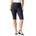 thumbnail image 1 of Roaman's Women's Plus Size Comfort Stretch Bermuda Jean Short, 1 of 6