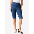 thumbnail image 1 of Roaman's Women's Plus Size Comfort Stretch Bermuda Jean Short, 1 of 1
