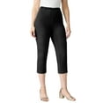 thumbnail image 1 of Roaman's Women's Plus Size Comfort Stretch Capri Jean, 1 of 6