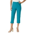 thumbnail image 1 of Roaman's Women's Plus Size Petite Plus Size Comfort Stretch Capri Jean, 1 of 4