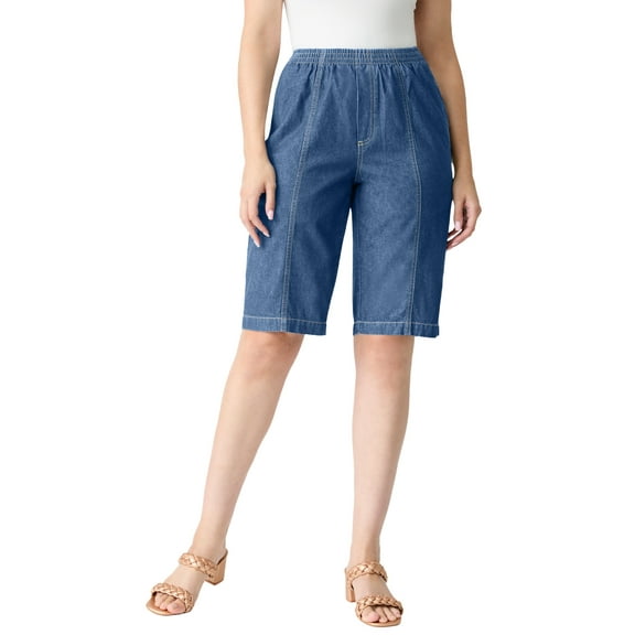 Roaman's Women's Plus Size Easy-Wear Bermuda Short
