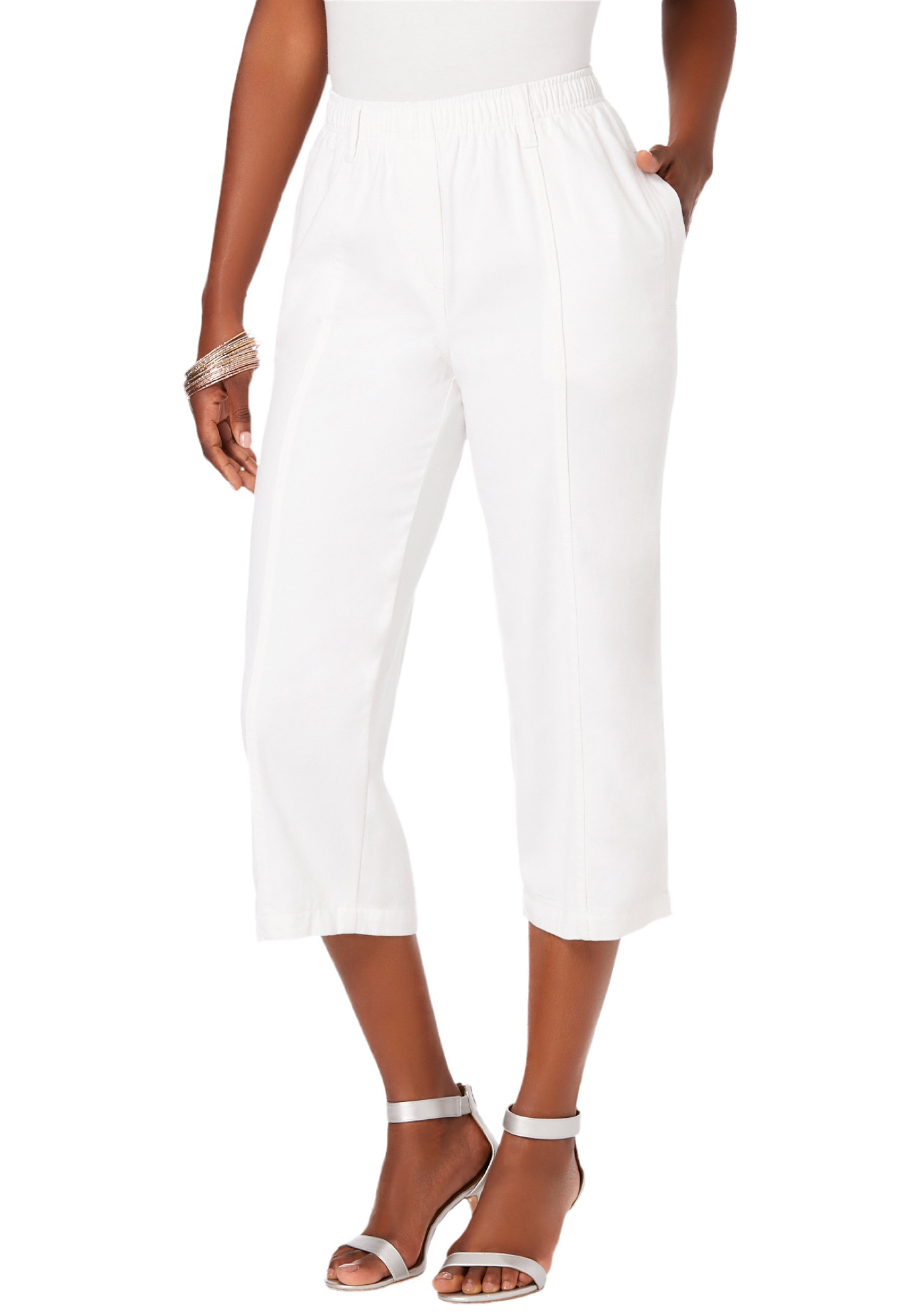 Faded Glory Comfort Waist Capri - Walmart.com