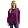 thumbnail image 1 of Roaman's Women's Plus Size Corduroy Button-Front Shirt, 1 of 3