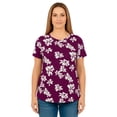 thumbnail image 1 of Roaman's Women's Plus Size Cotton Ultimate Crewneck Tee, 1 of 6