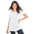 thumbnail image 1 of Roaman's Women's Plus Size Crewneck Tee, 1 of 2