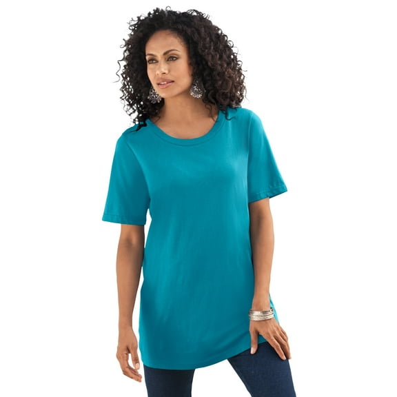 Roaman's Women's Plus Size Crewneck Tee