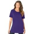 thumbnail image 1 of Roaman's Women's Plus Size Crewneck Tee, 1 of 2