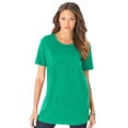 thumbnail image 1 of Roaman's Women's Plus Size Crewneck Tee, 1 of 2