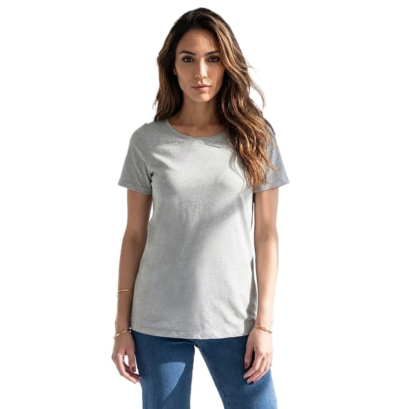 Roaman's Women's Plus Size Cotton Ultimate Crewneck Tee