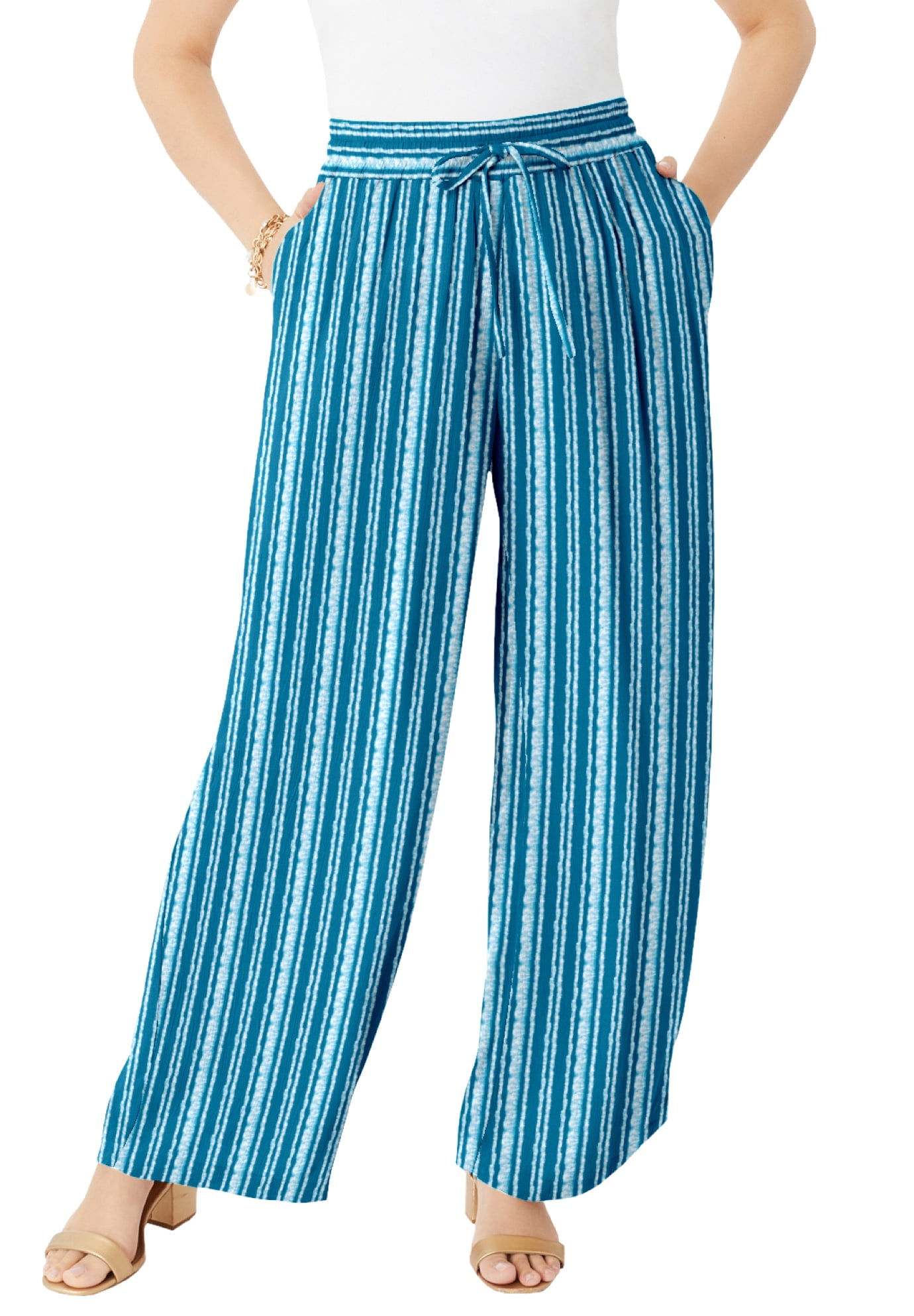 The Laurel Crinkle Wide-Leg Pant