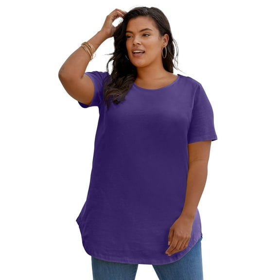 Roaman's Women's Plus Size Ultimate Crisscross Back Tunic