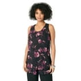 thumbnail image 1 of Roaman's Women's Plus Size Double-Layer Georgette Tank Top, 1 of 3
