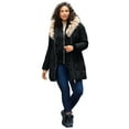 thumbnail image 1 of Roaman's Women's Plus Size Double Layer Puffer Coat, 1 of 6