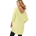 thumbnail image 1 of Roaman's Women's Plus Size Draped Raglan Sleeve Top, 1 of 3