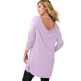 thumbnail image 1 of Roaman's Women's Plus Size Draped Raglan Sleeve Top, 1 of 3