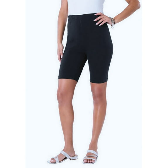 Roaman's Women's Plus Size Everyday Essential Stretch Bike Shorts