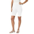 thumbnail image 1 of Roaman's Women's Plus Size Everyday Essential Stretch Bike Shorts, 1 of 6