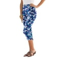 thumbnail image 1 of Roaman's Women's Plus Size Essential Stretch Capri Legging, 1 of 3
