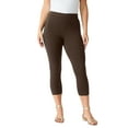 thumbnail image 1 of Roaman's Women's Plus Size Essential Stretch Capri Legging, 1 of 4