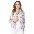thumbnail image 1 of Roaman's Women's Plus Size Essential Stretch Denim Jacket, 1 of 6